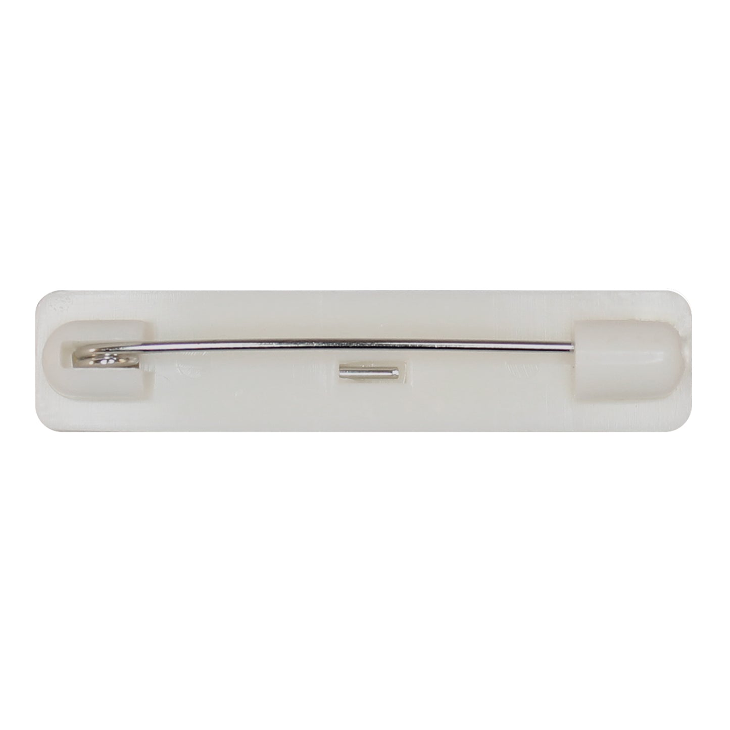 Adhesive Name Badge Pin (White Plastic) x100